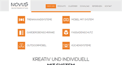 Desktop Screenshot of novus-objekt.de